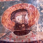 Ananuri church fresco ,"mutilated" during the occupation.